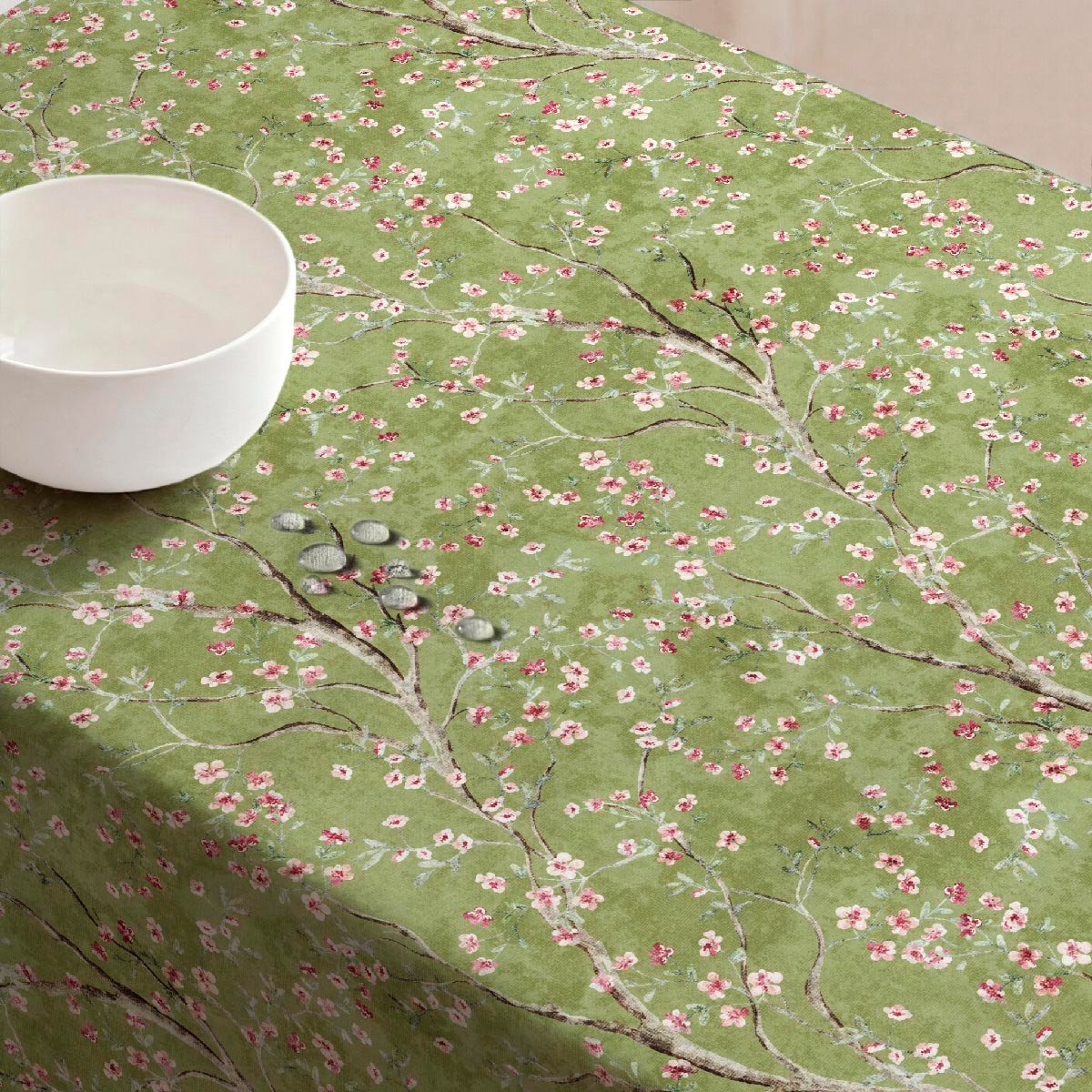 Nappe anti-taches Bosque - 100% coton - vert, NAF NAF HOME