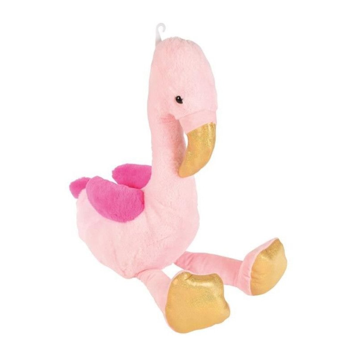 Peluche flamant rose 65 cm couleur unique, CMP