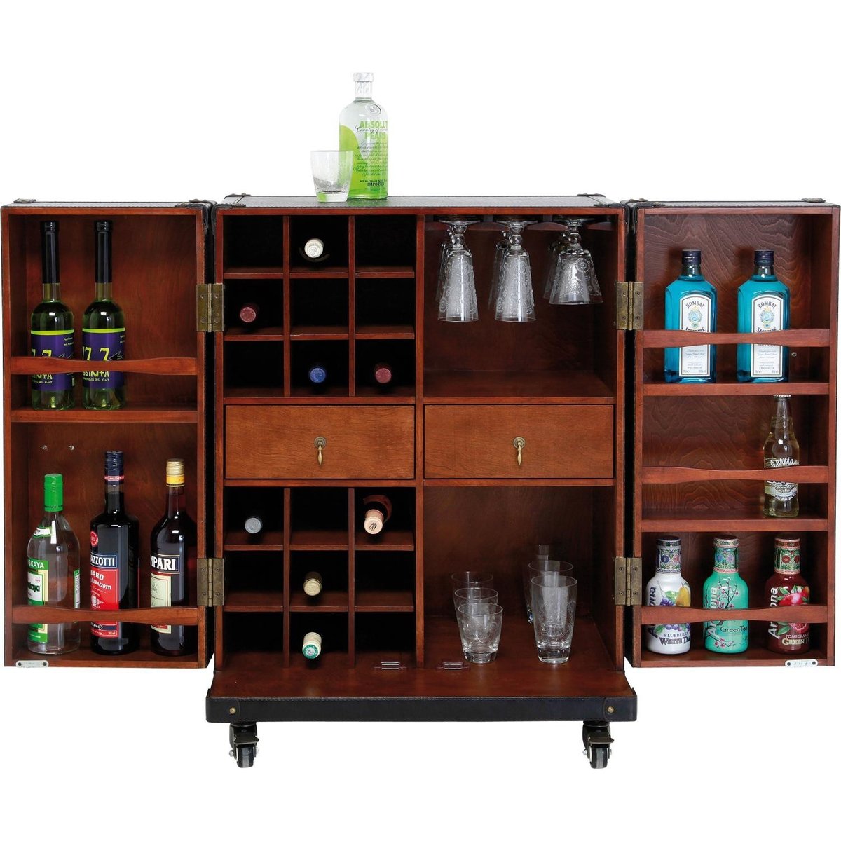Bar-coffre en simili croco, GLOBETROTTER autres, KARE DESIGN