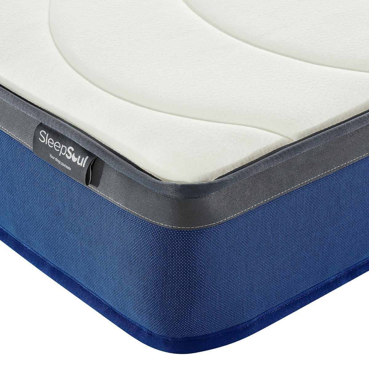 SleepSoul Nebula Orthopaedic Pocket Hybrid Mattress white/blue/grey, SLEEPSOUL
