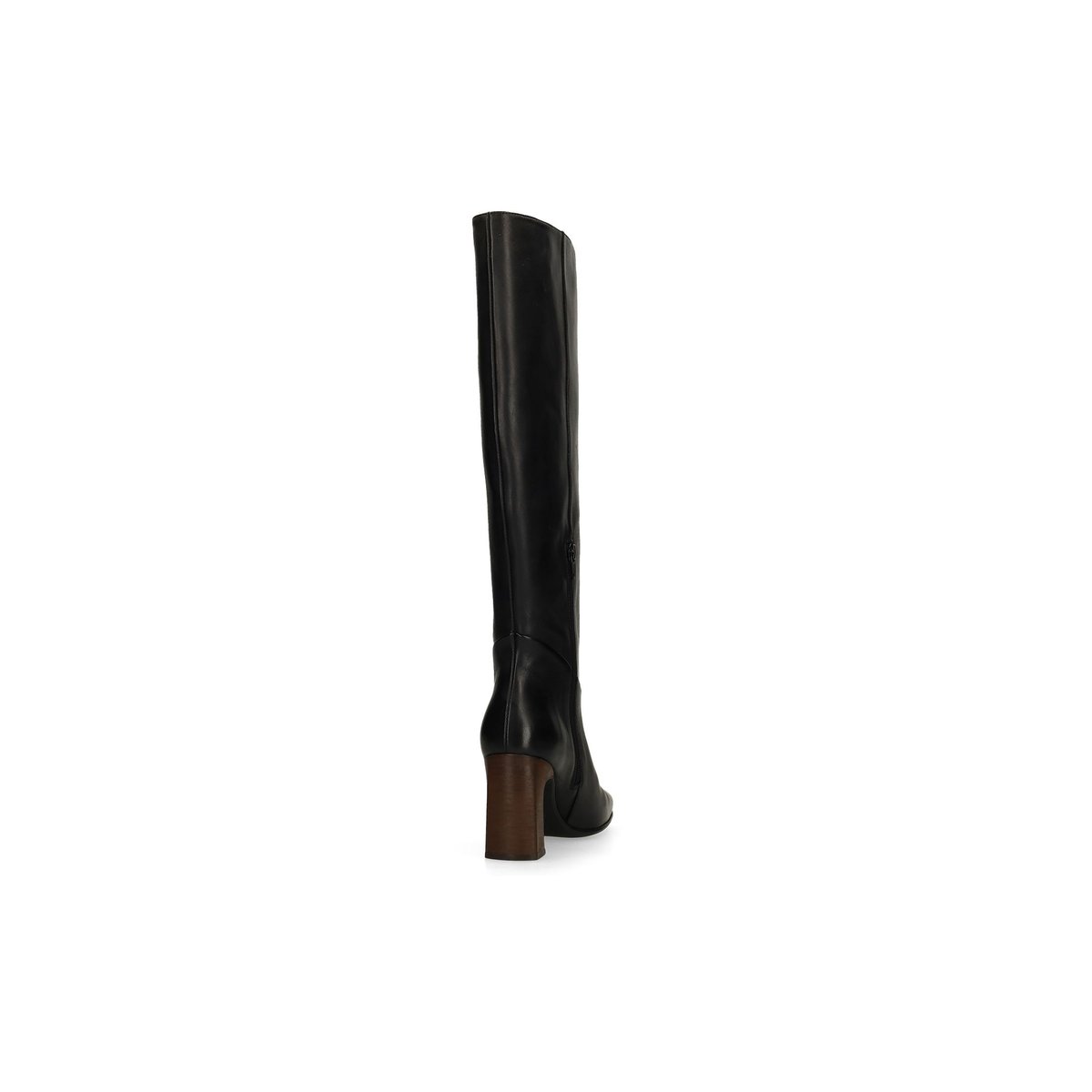 Bottes hautes en cuir noir, SACHA