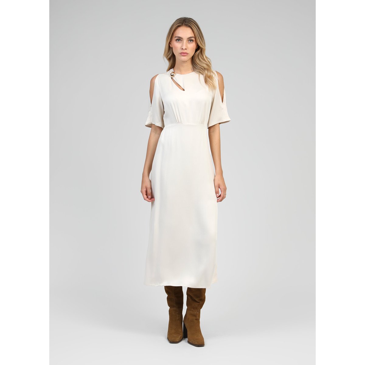 Robe Longue MAELSA ecru, AN'GE