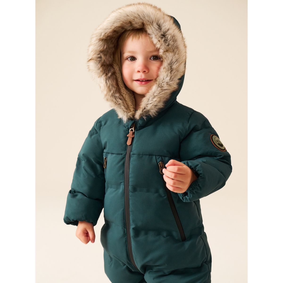 Combinaison de ski rembourrée imperméable vert, NEXT