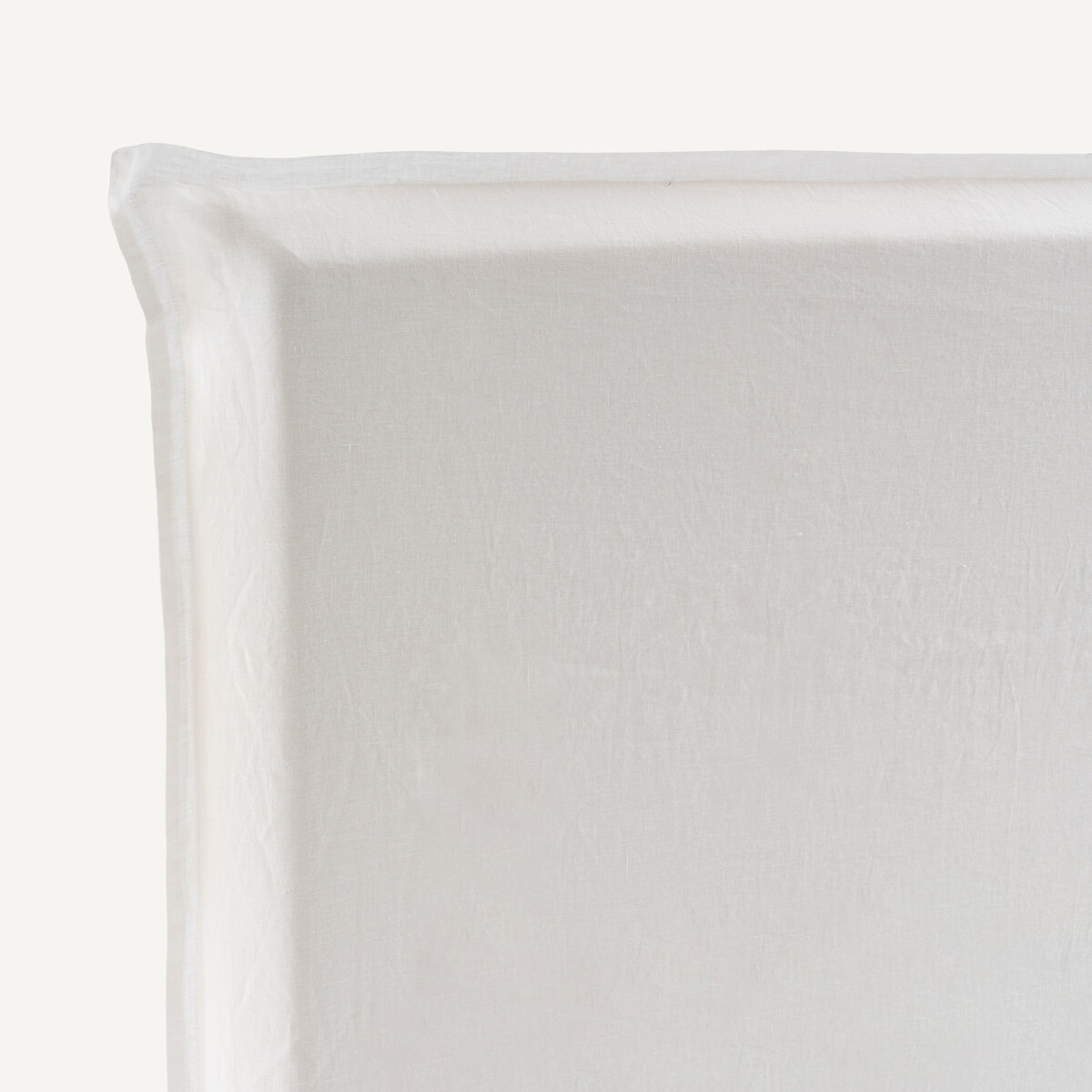 Cobertura em linho lavado para cabeceira de cama, altura 135 cm, SANDOR branco, AM.PM