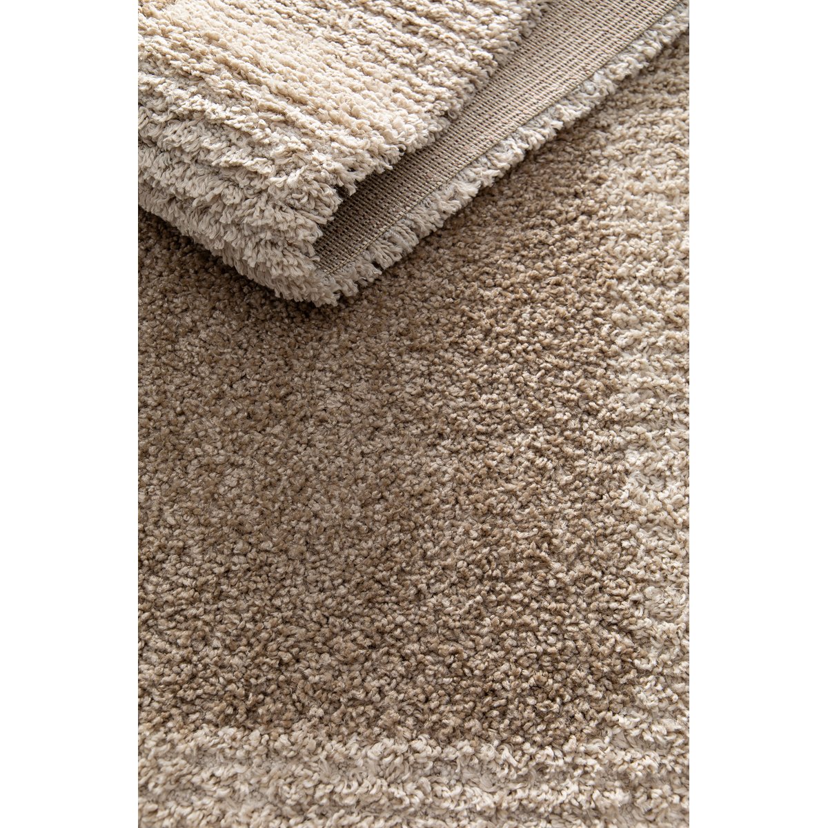 Tapis design doux et épais TURENNE beige sable, AFK LIVING