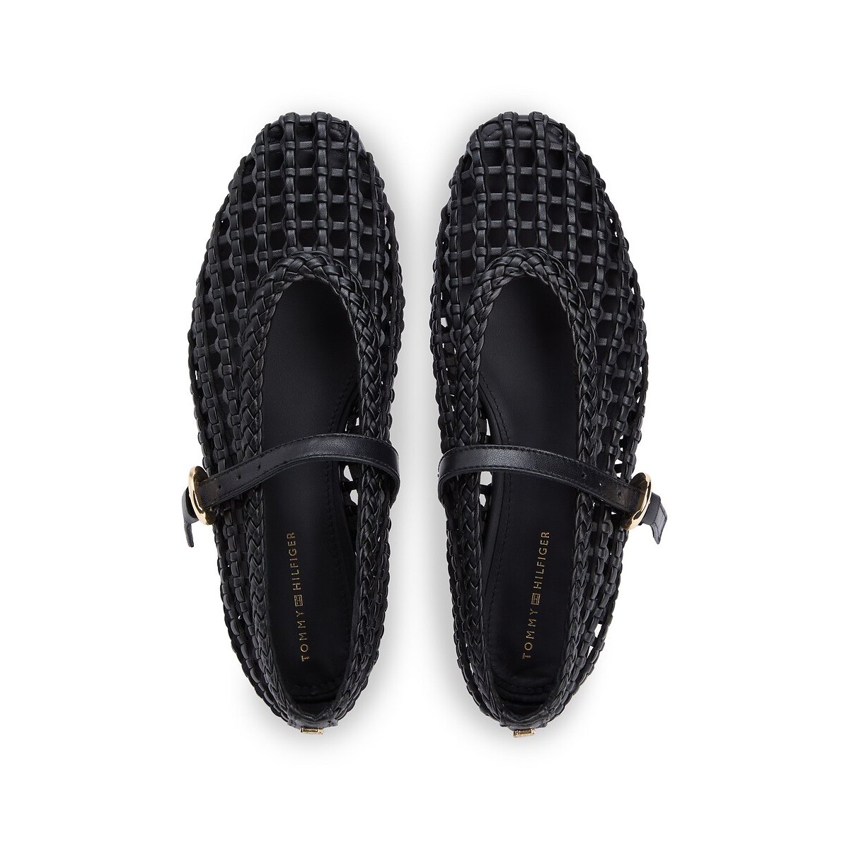 Ballerines babies ajourées noir, TOMMY HILFIGER