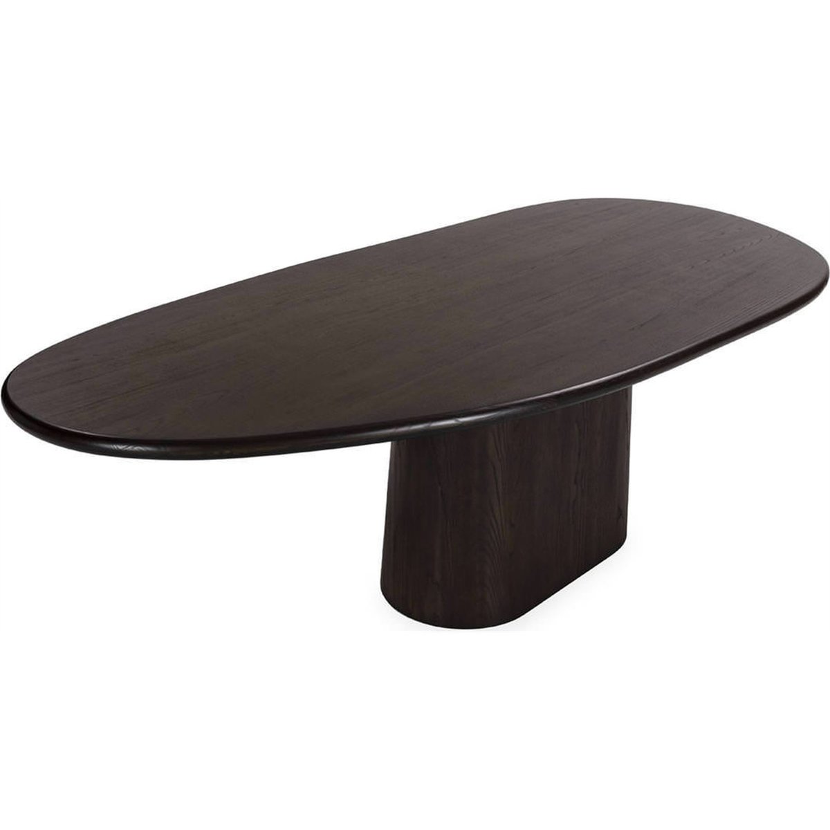 Table de salle à manger ovale en frêne fumé, RECOLLECTION