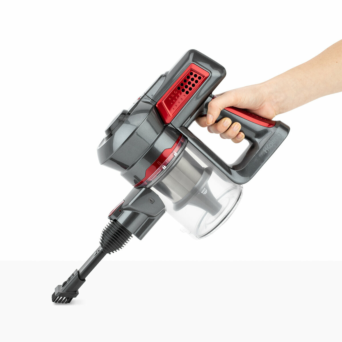 aspirateur balai powerclean+ et batterie rechargeable - up810+bty810 rouge, H.KOENIG