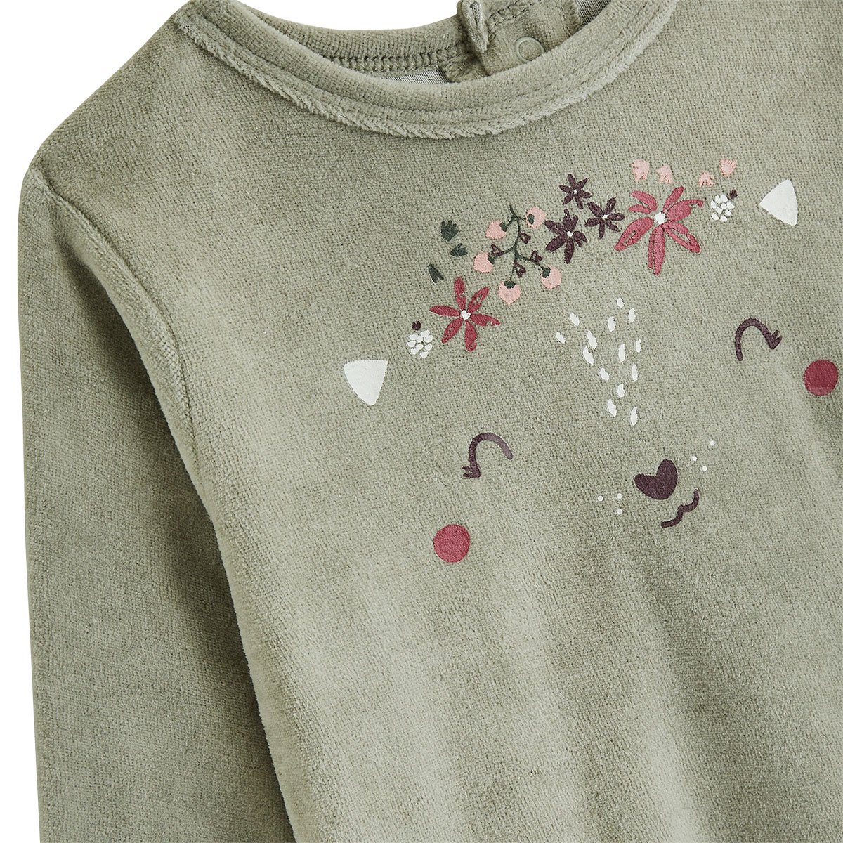 Lot de 2 pyjamas enfant 2 pièces en velours Misti rose, PETIT BEGUIN