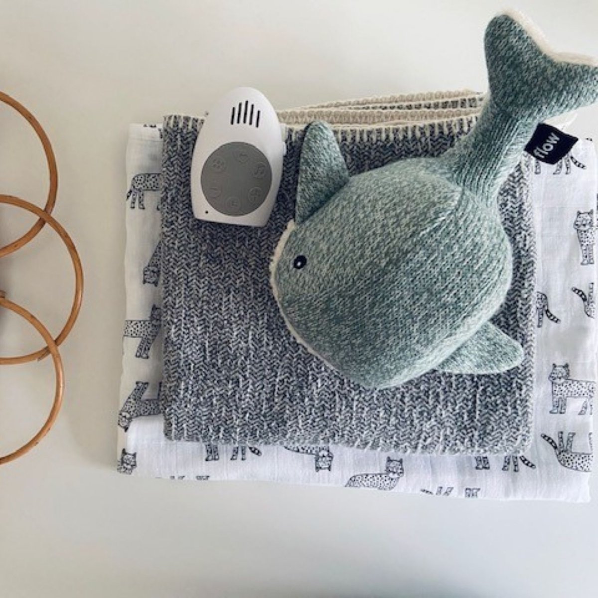 Peluche bruit blanc vert, FLOW