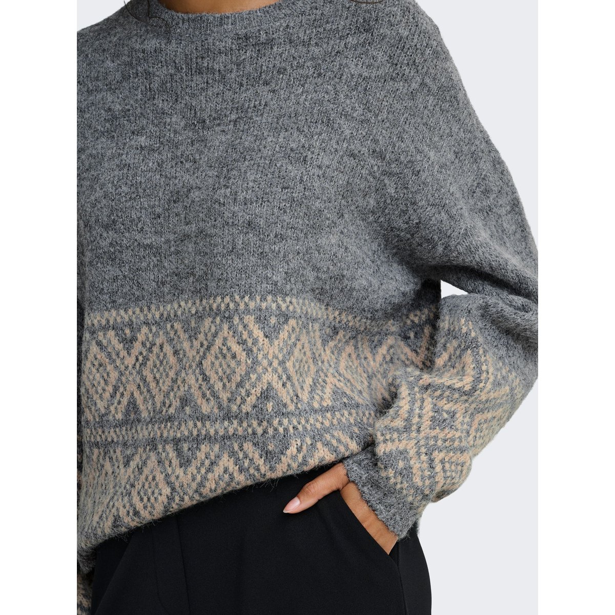 Pull En Maille dark grey melange, JDY