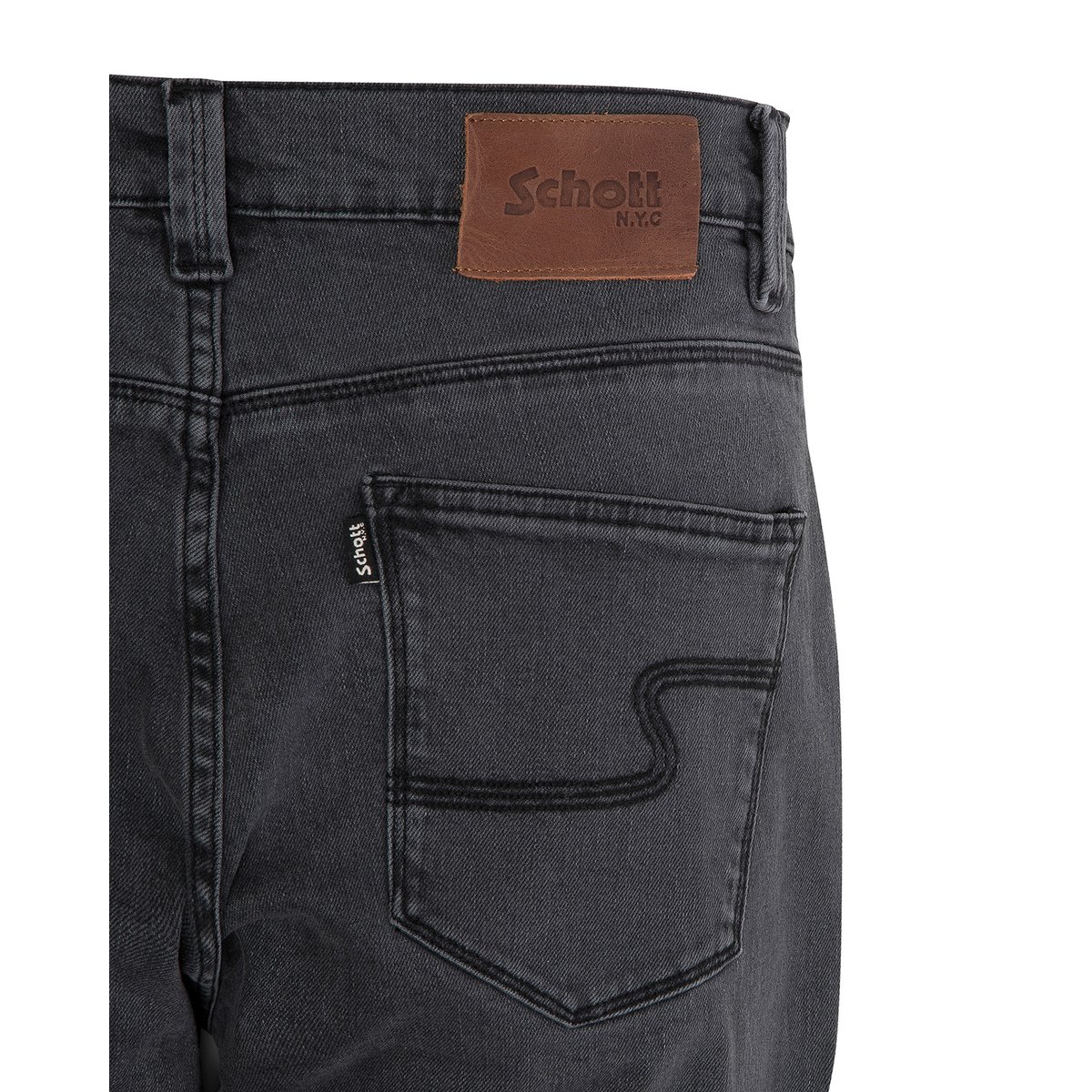 Jeans droit L32 gris, SCHOTT