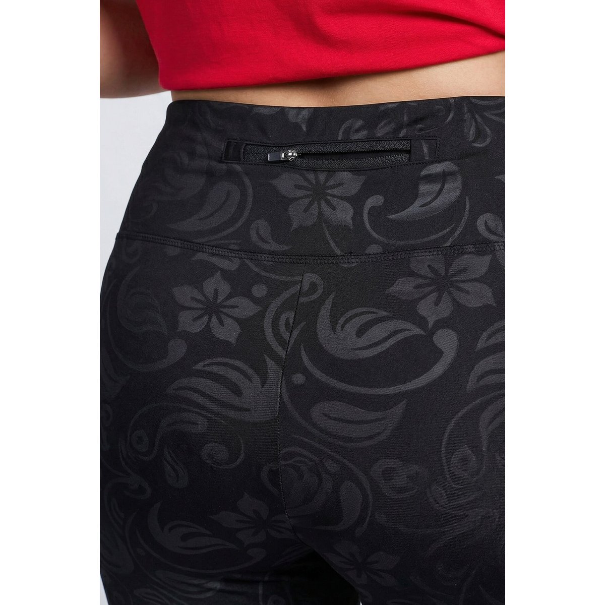 Legging de sport, taille haute et élastique noir, ULLA POPKEN