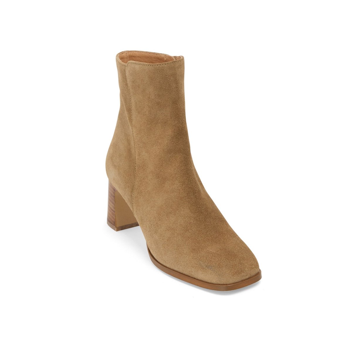 Boots À Talon en cuir COLOMBA beige, MELLOW YELLOW