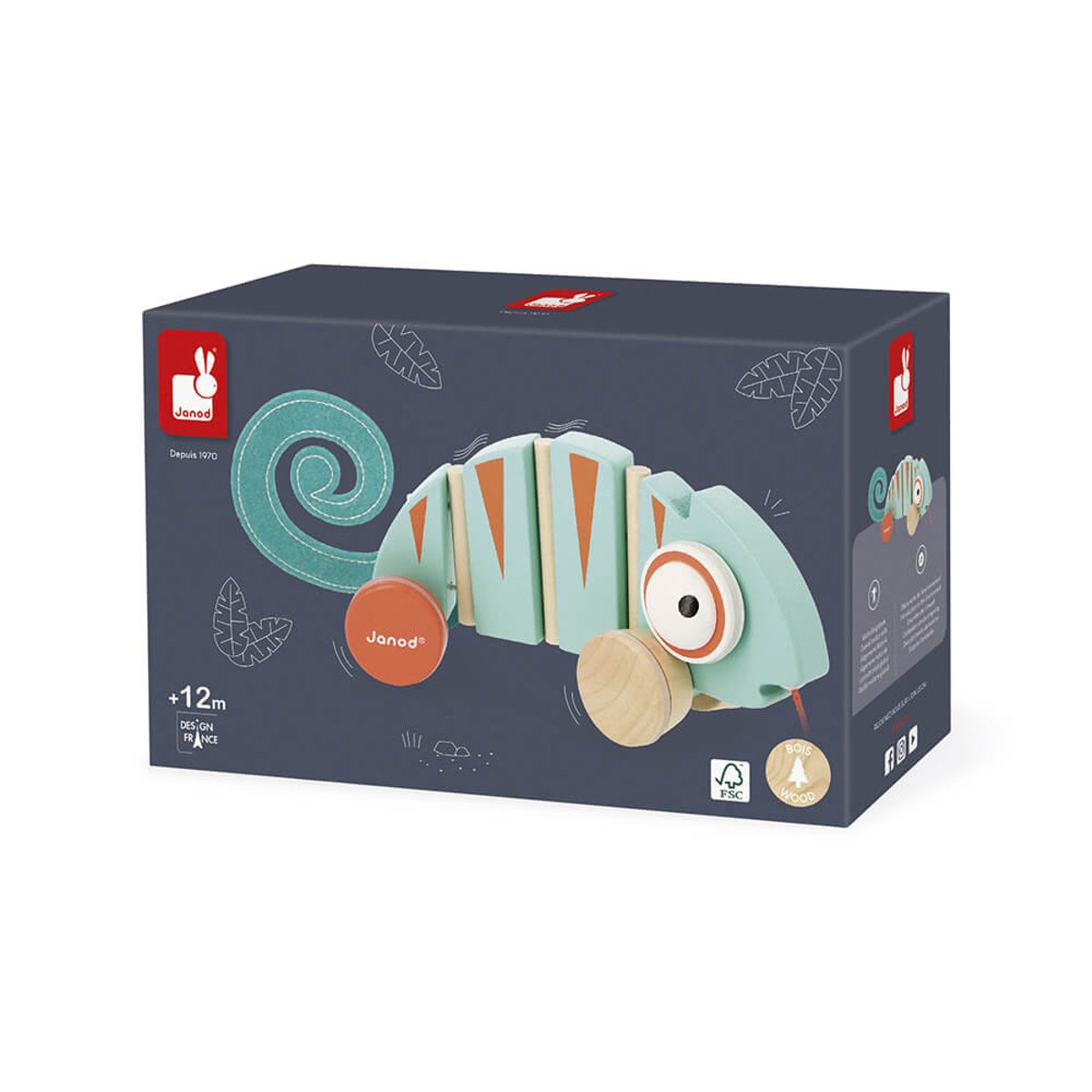 Tropik - Caméléon A Tirer bleu, JANOD