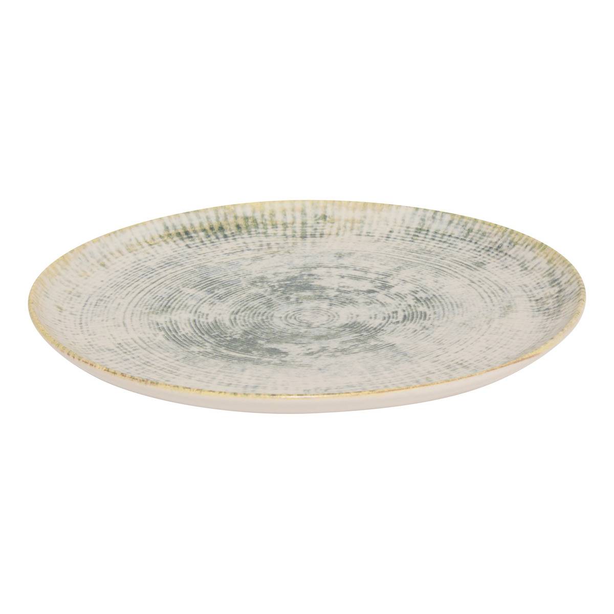 Assiette dessert D20cm ARIANE vert, ATMOSPHERA