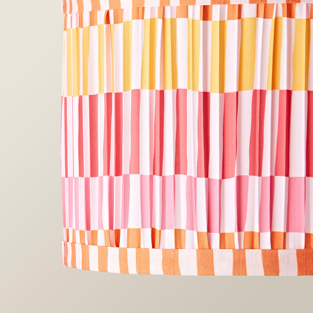 25cm Roxie Striped Pleated Easy Fit Shade multi-coloured, SO'HOME