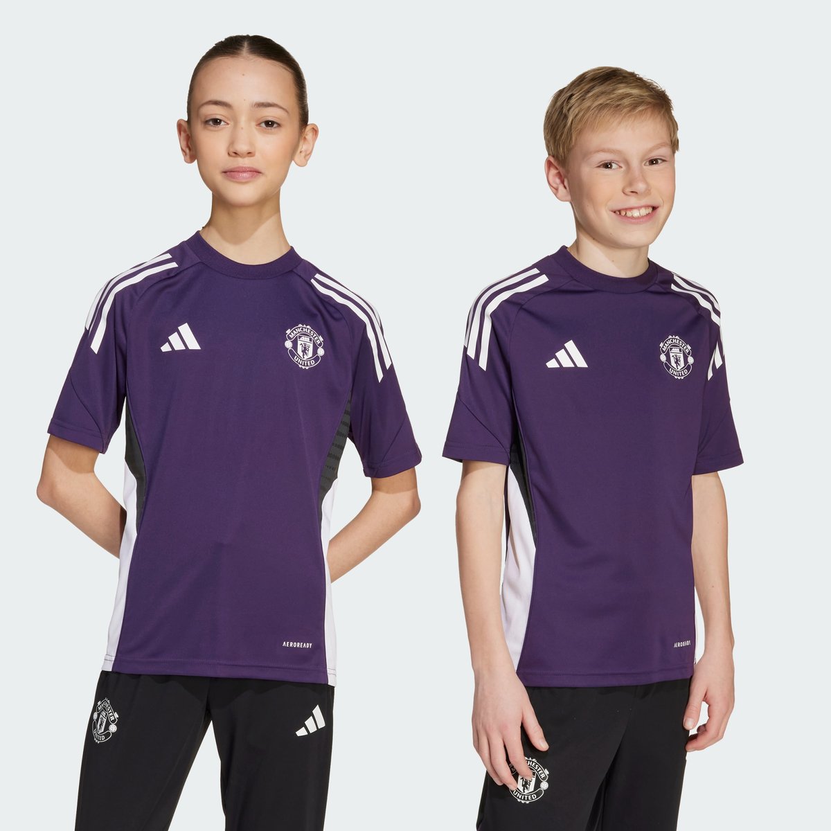 Maillot D'entraînement Manchester United Tiro 25 Competition Enfants Maillot D'entraînement Manchester United Tiro 25 Competition Enfants aurora plum / white / black, adidas Performance