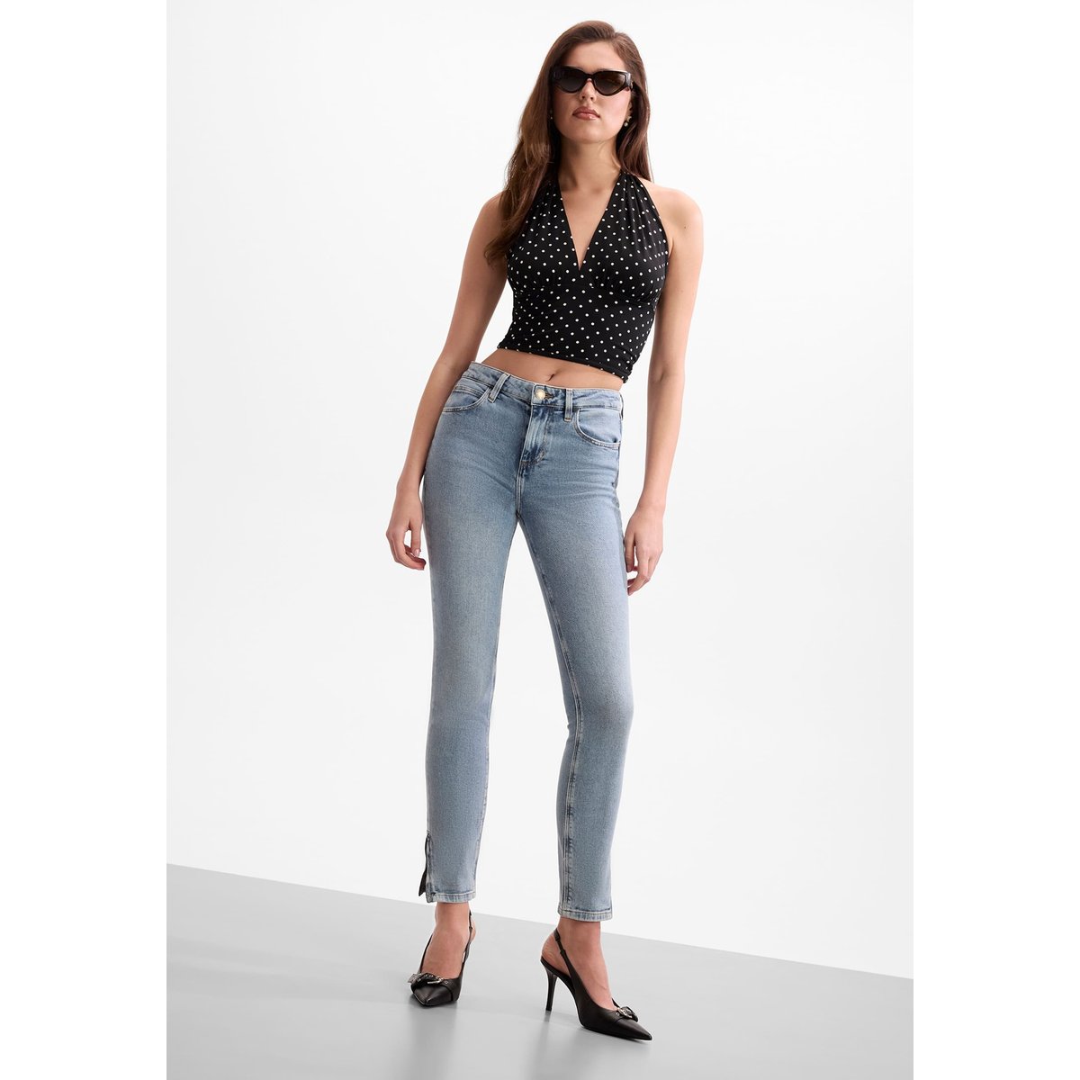 Jean Skinny bleu clair, GUESS