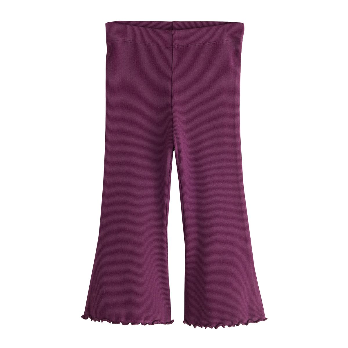 Lot de 5 leggings côtelés évasés prune, NEXT