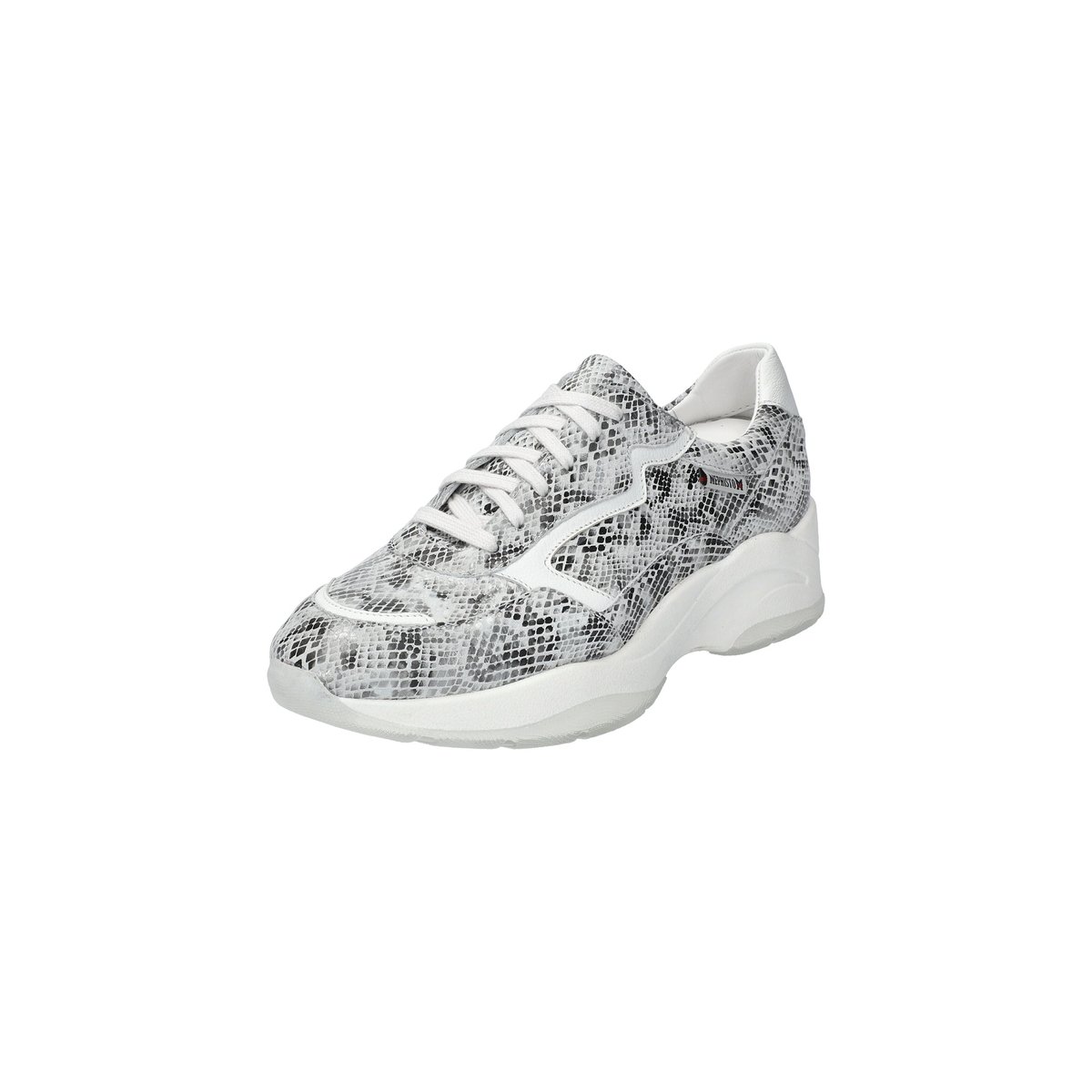 Baskets en cuir ROMANE gris 5134, MEPHISTO