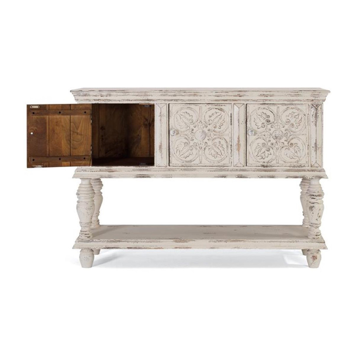 Console blanc, DECORATION D’AUTREFOIS