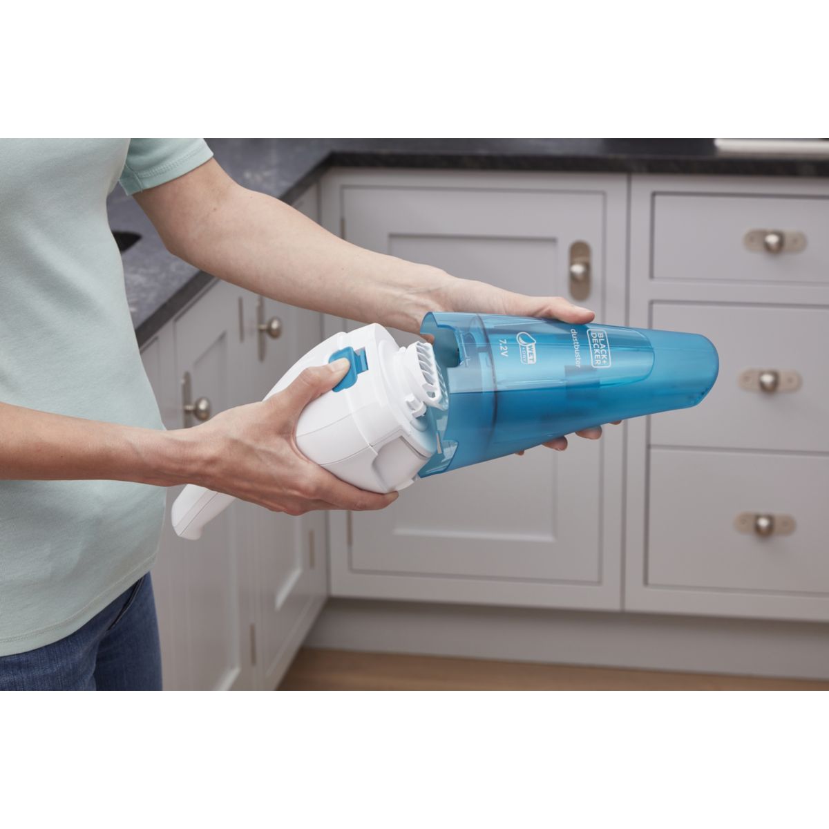 Aspirateur main WDC115WA Dustbuster bleu, BLACK & DECKER