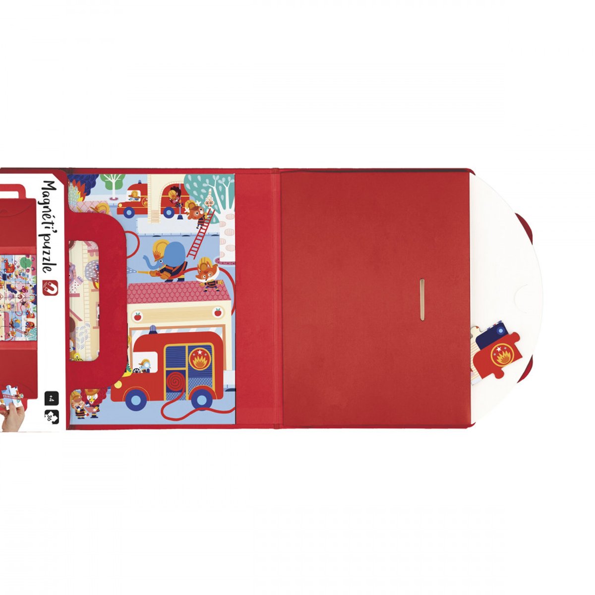 Puzzle Magnéti'puzzle Pompiers 36 Pcs couleur unique, JANOD