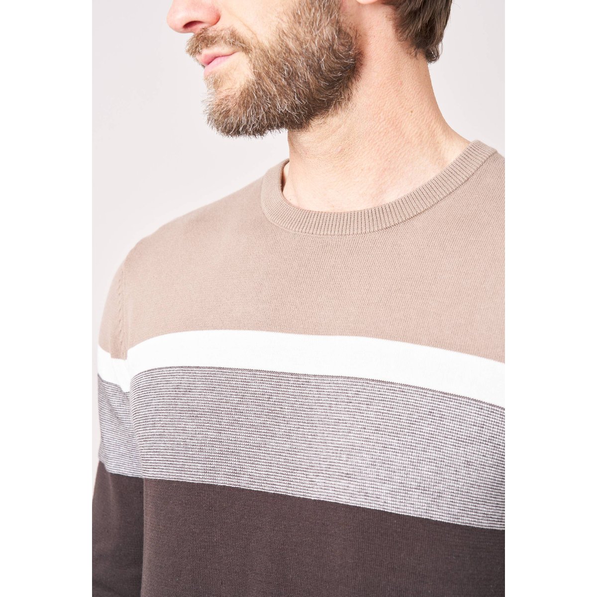 Pull homme en coton TOASTER dark sand, DEELUXE
