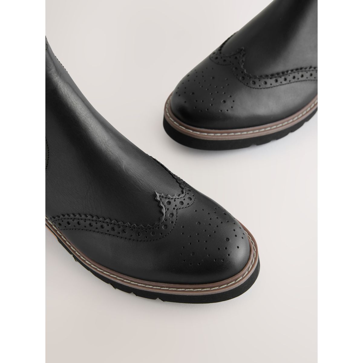 Bottine chelsea richelieu forever comfort® noir, NEXT