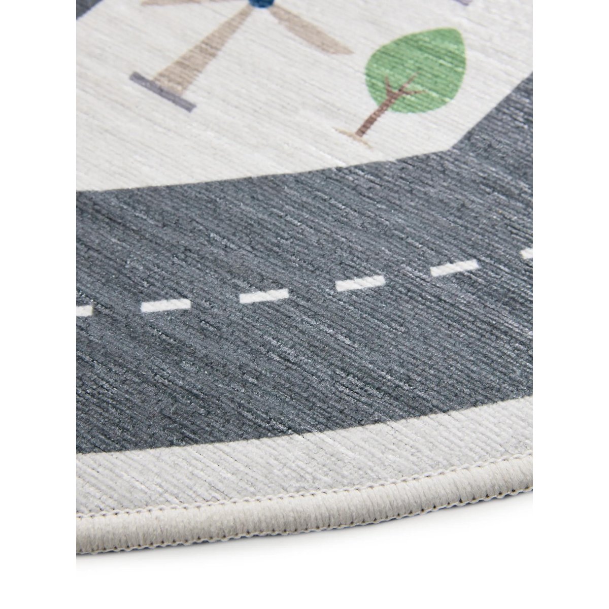 Tapis rond enfant LINUS crème, BENUTA 