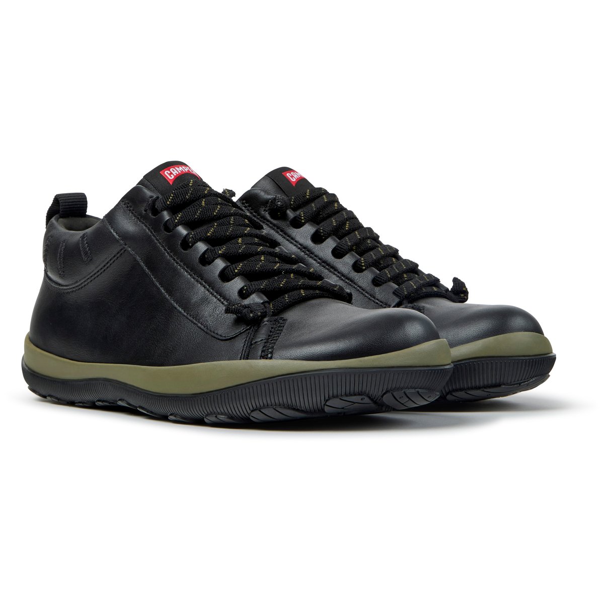 Baskets Peu Pista GM Smooth Leather noir 047, CAMPER
