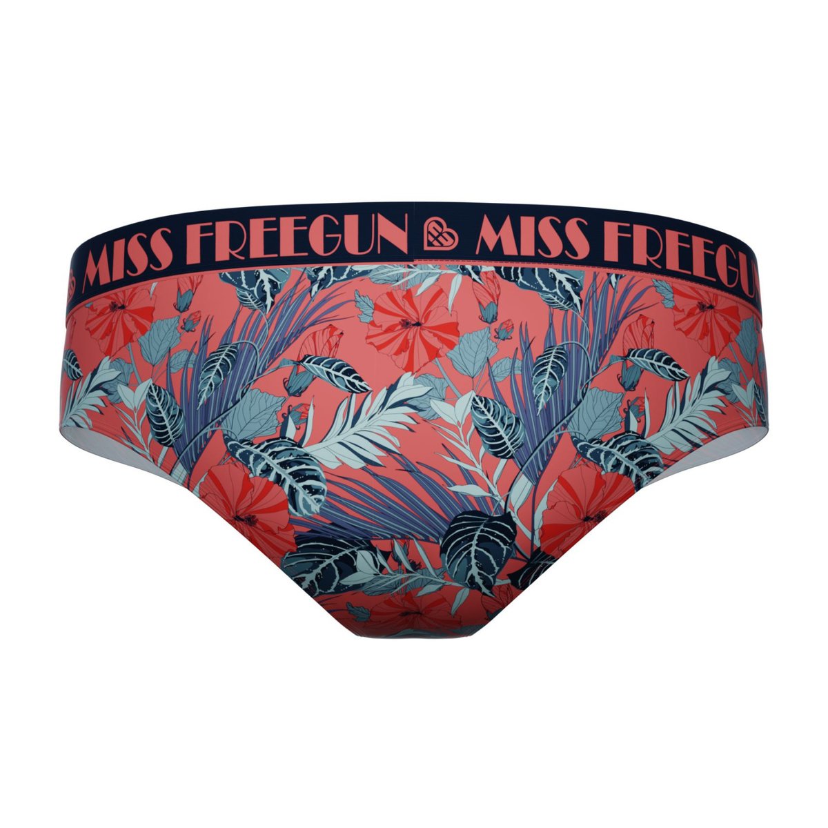 Lot De 3 Culottes Tropical rouge/rose/bleu, FREEGUN