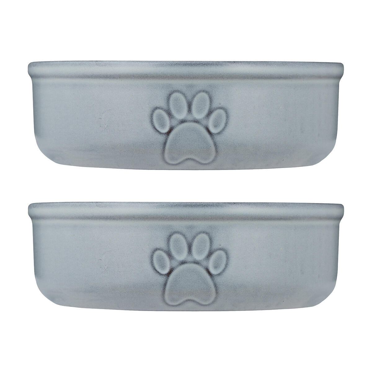 Set of 2 Reactive Glaze Pet Bowls 18cm blue, MASON CASH