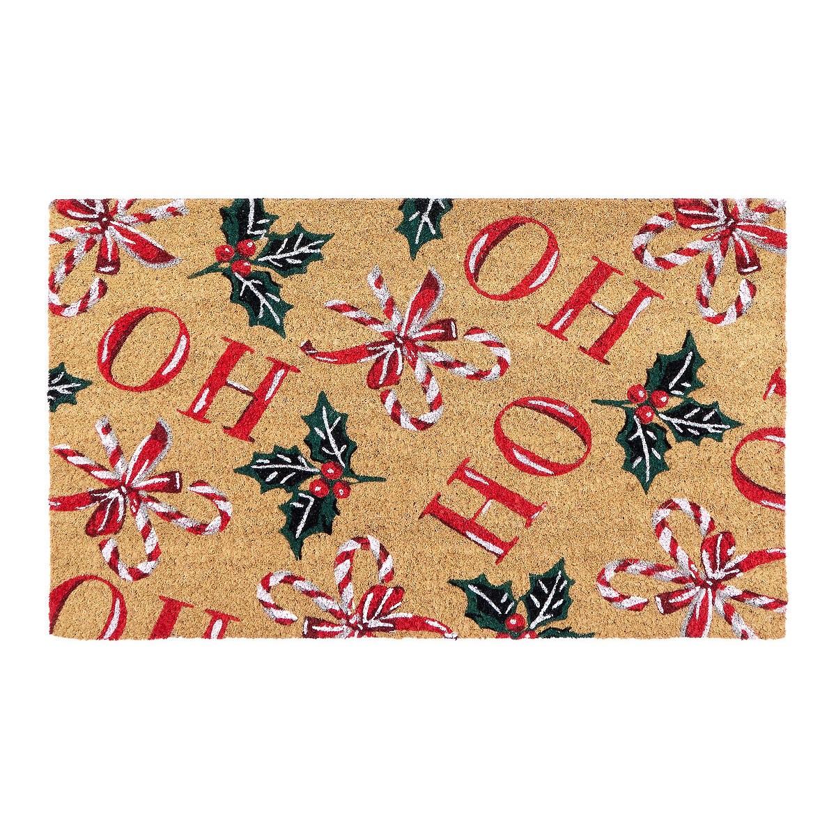 Christmas Ho Ho Ho Coir Doormat multi-coloured, MY MAT