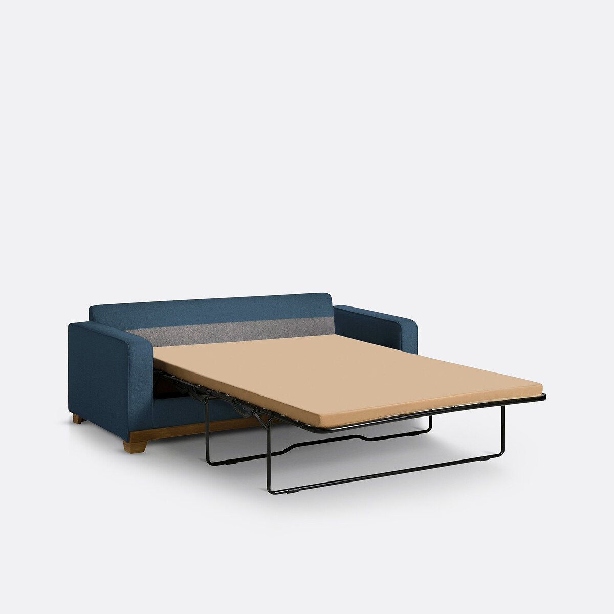Canapé convertible polyester, 2 ou 3 places, Ajis bleu nuit, SO'HOME