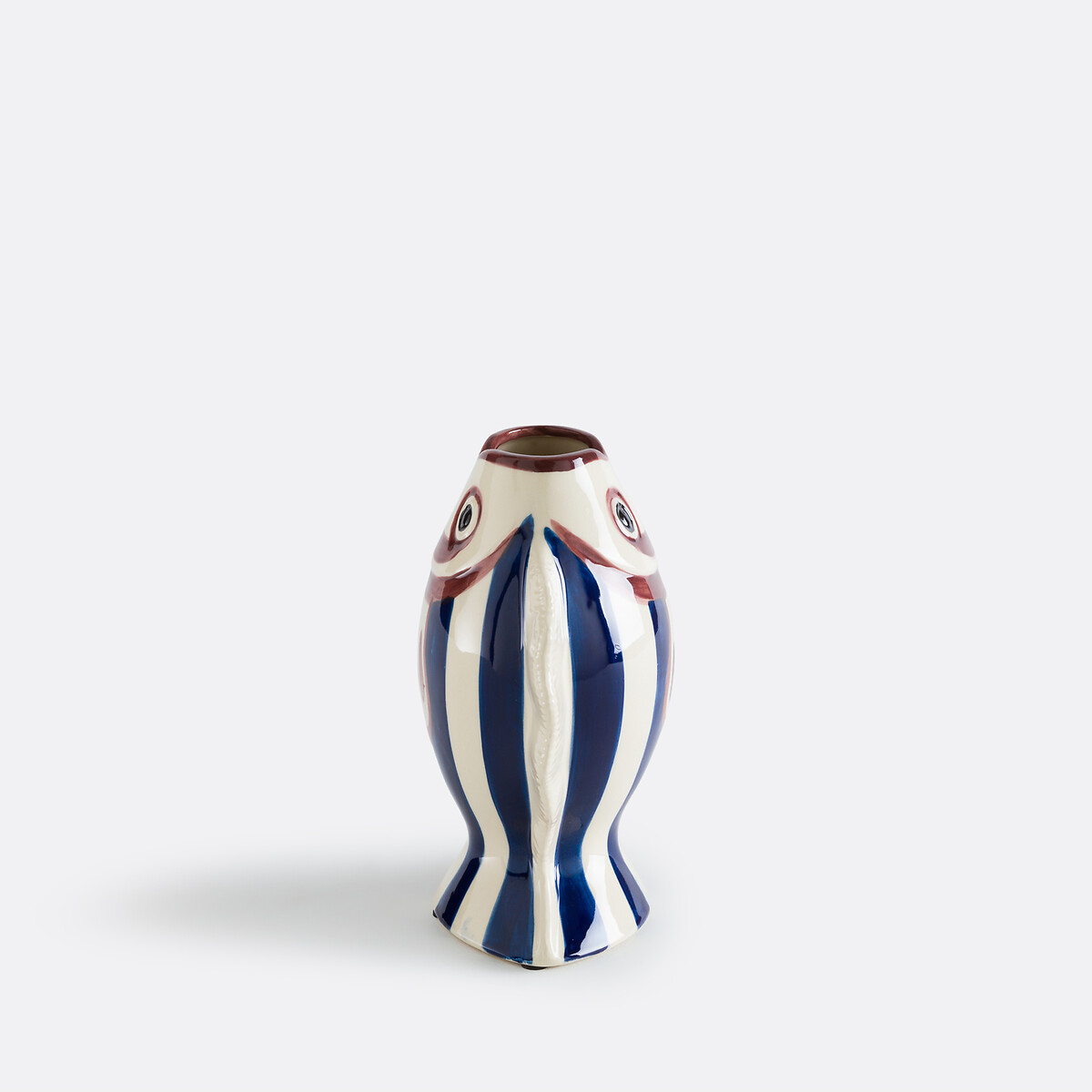 Vase forme poisson, en céramique, hauteur 24 cm, FISKA bleu, LA REDOUTE INTERIEURS
