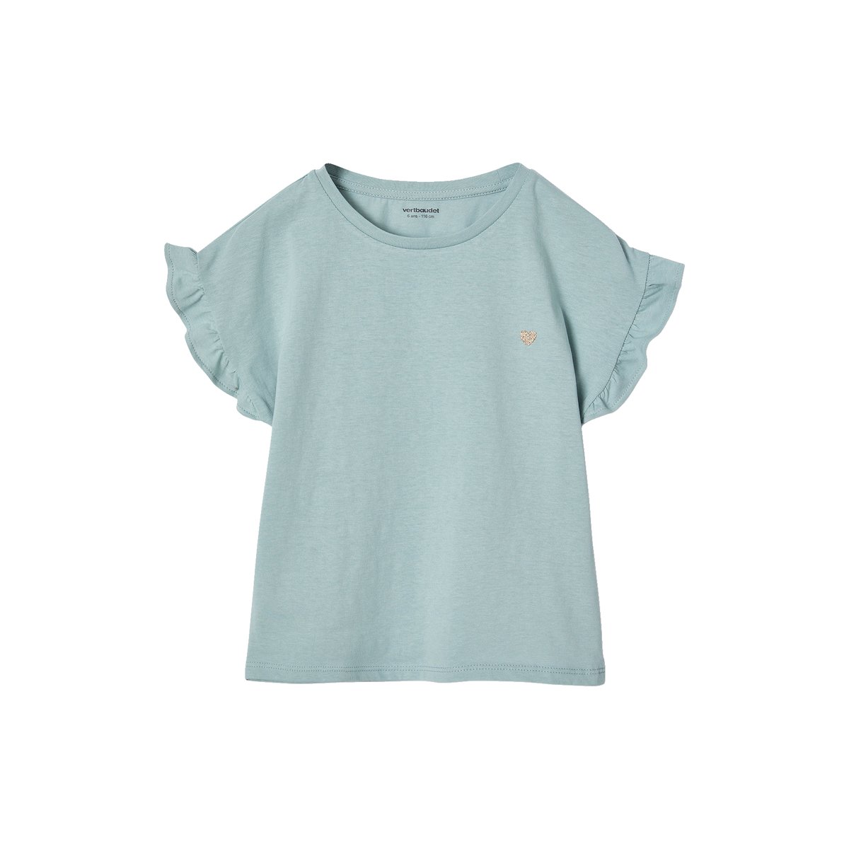 Ensemble tee-shirt + pantalon bleu grisé, VERTBAUDET