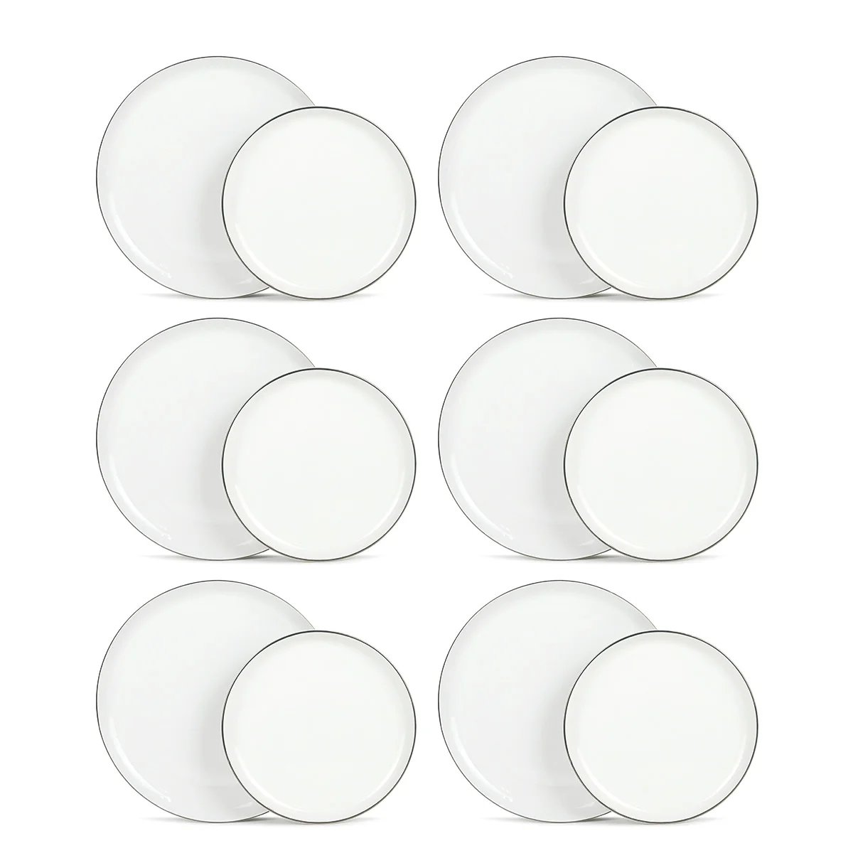 Service 12 pièces "Sélène" blanc, LAGUIOLE CUISSON