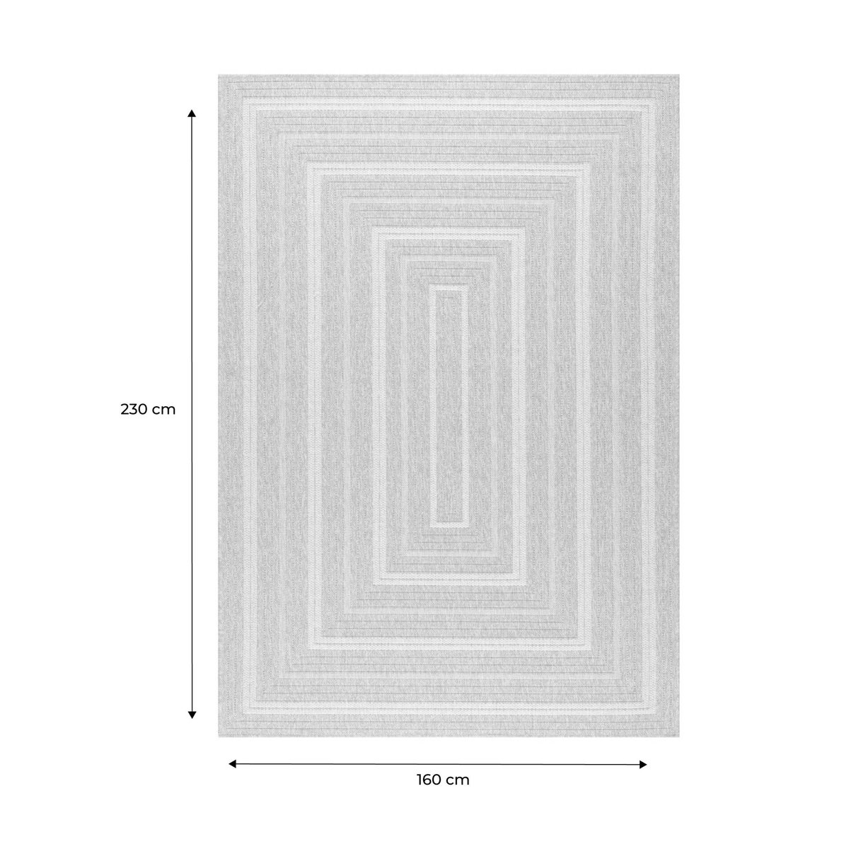 Tapis intérieur rectangulaire bohème DAYMO beige, SWEEEK