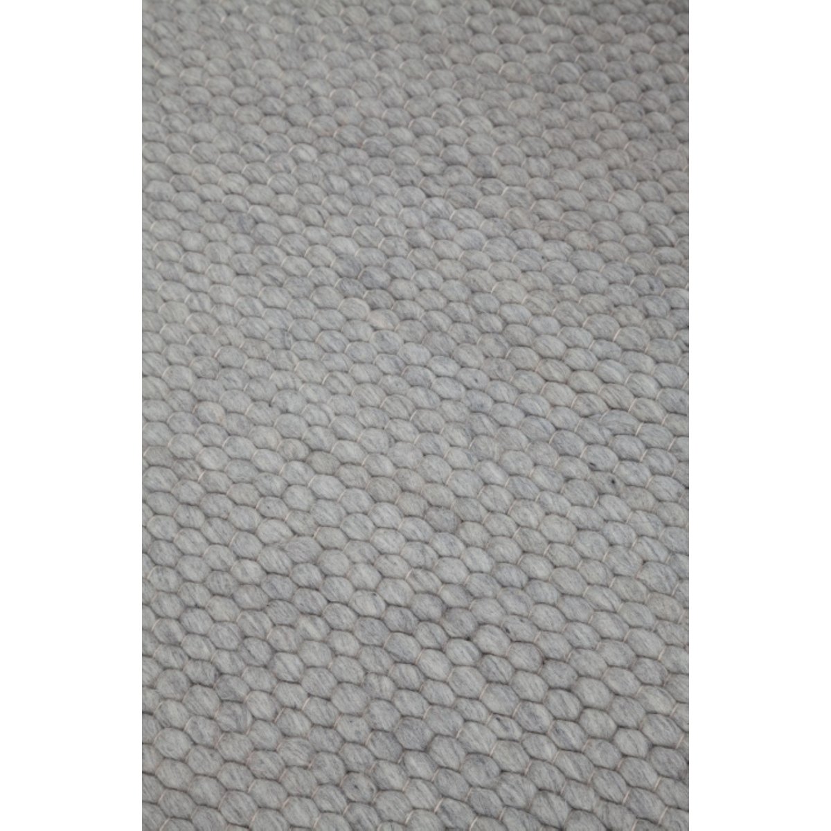 Tapis de salon tissé main en laine PATSY gris, NOVATREND