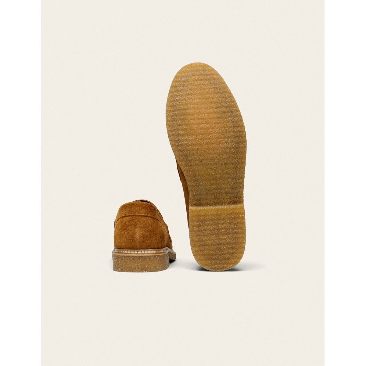 Mocassins IRVIN suède ambre, ODAJE