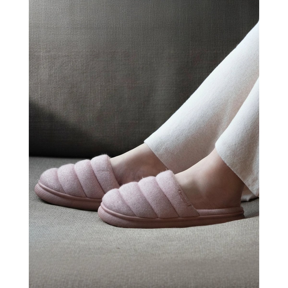 Chaussons Mules rose, ISOTONER