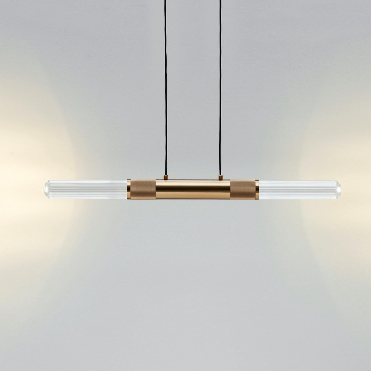 Suspension Élégante en Verre et Métal - HITA doré / laiton, KOSILUM