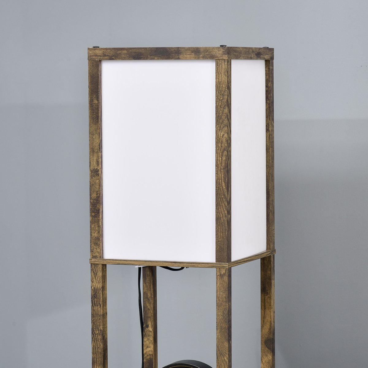 Lampadaire Bois Chêne marron, HOMCOM