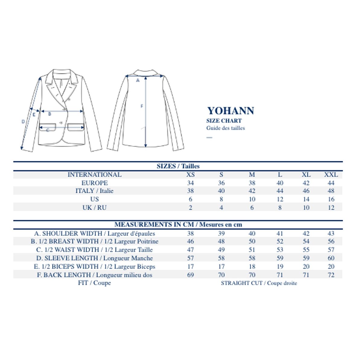 Veste yohan bleu, INES DE LA FRESSANGE PARIS