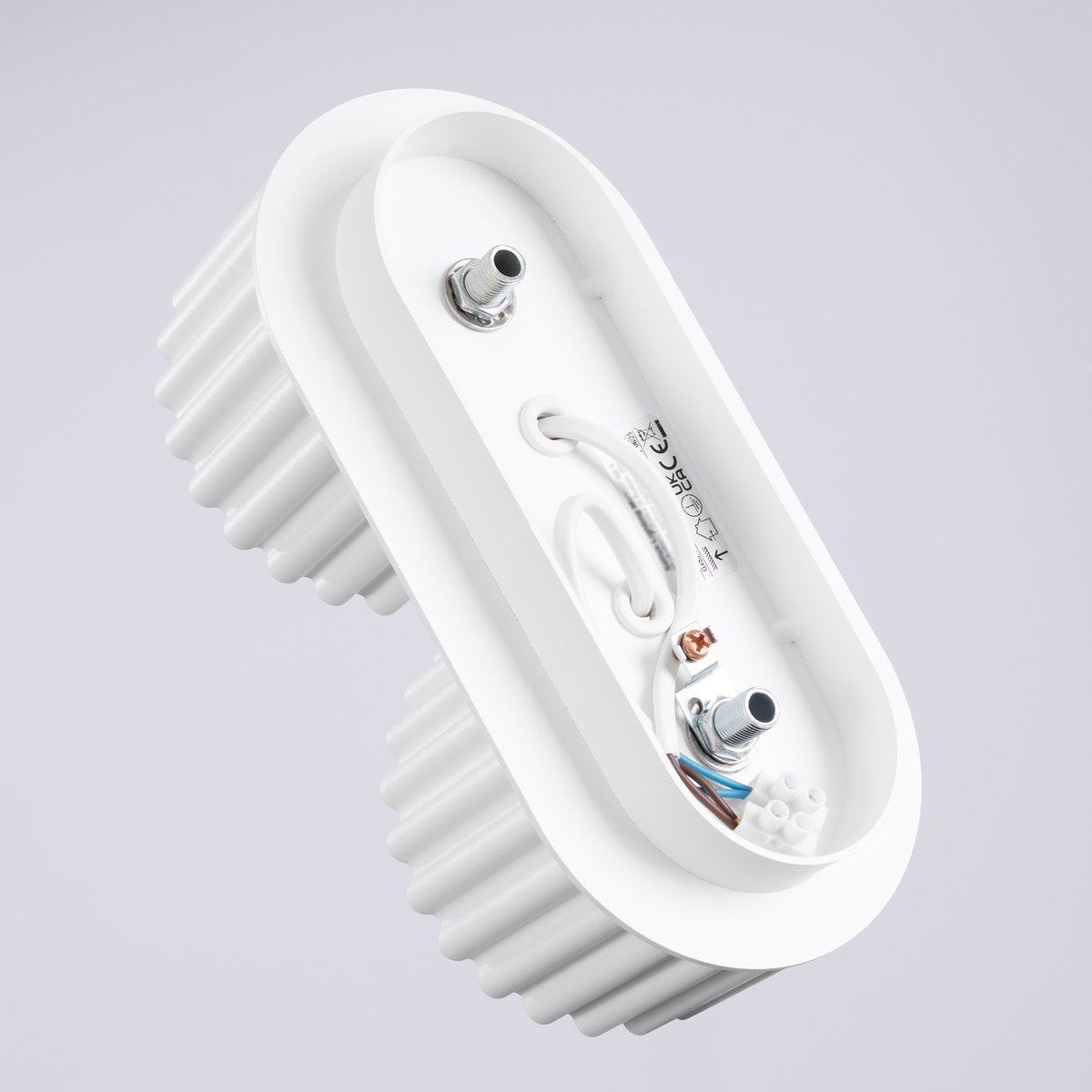 Plafonnier Aluminium Blanc Gx53 2 Aura blanc, EDEN