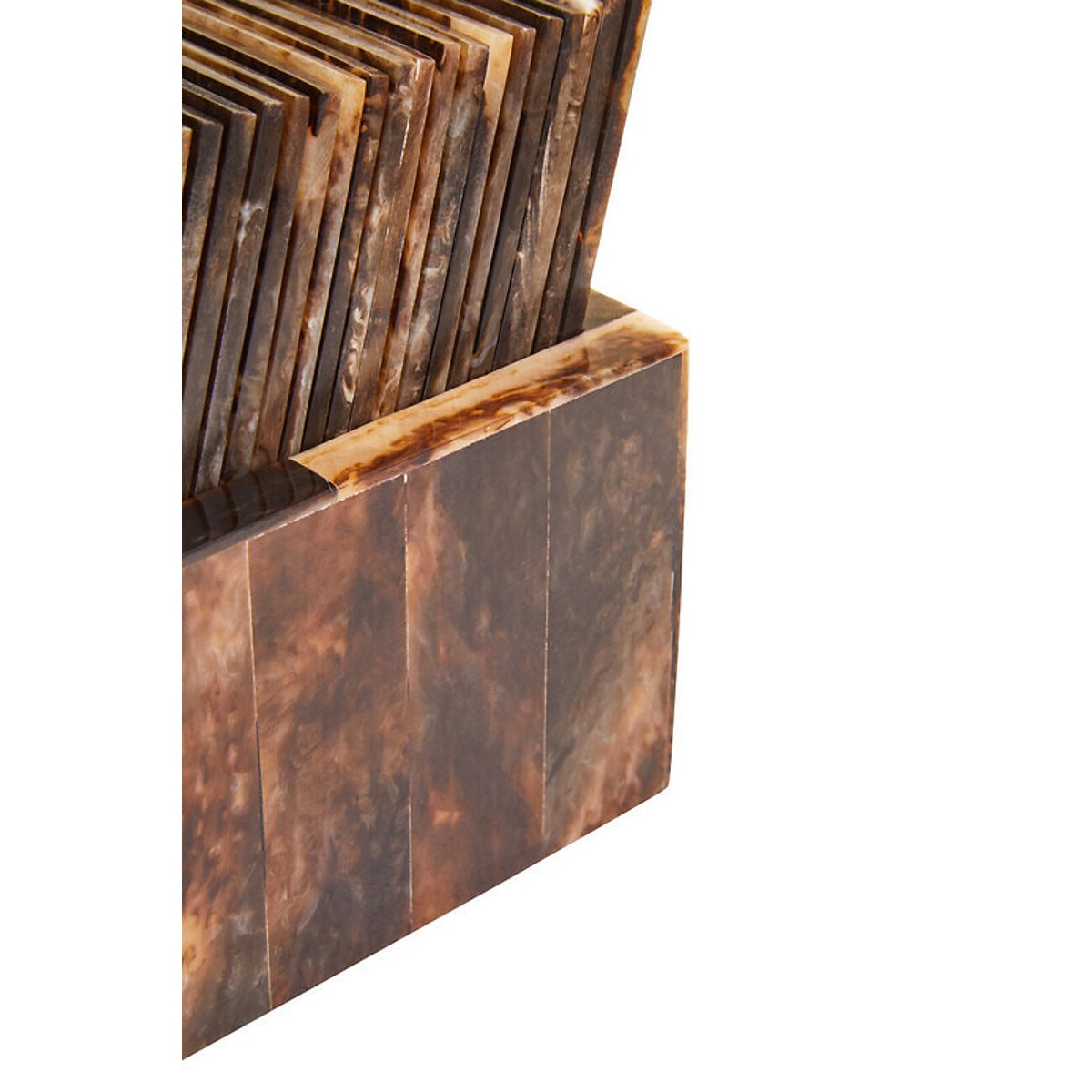 Decorative Domino Set in Brown/Black Finish brown              , ÉDITÉ