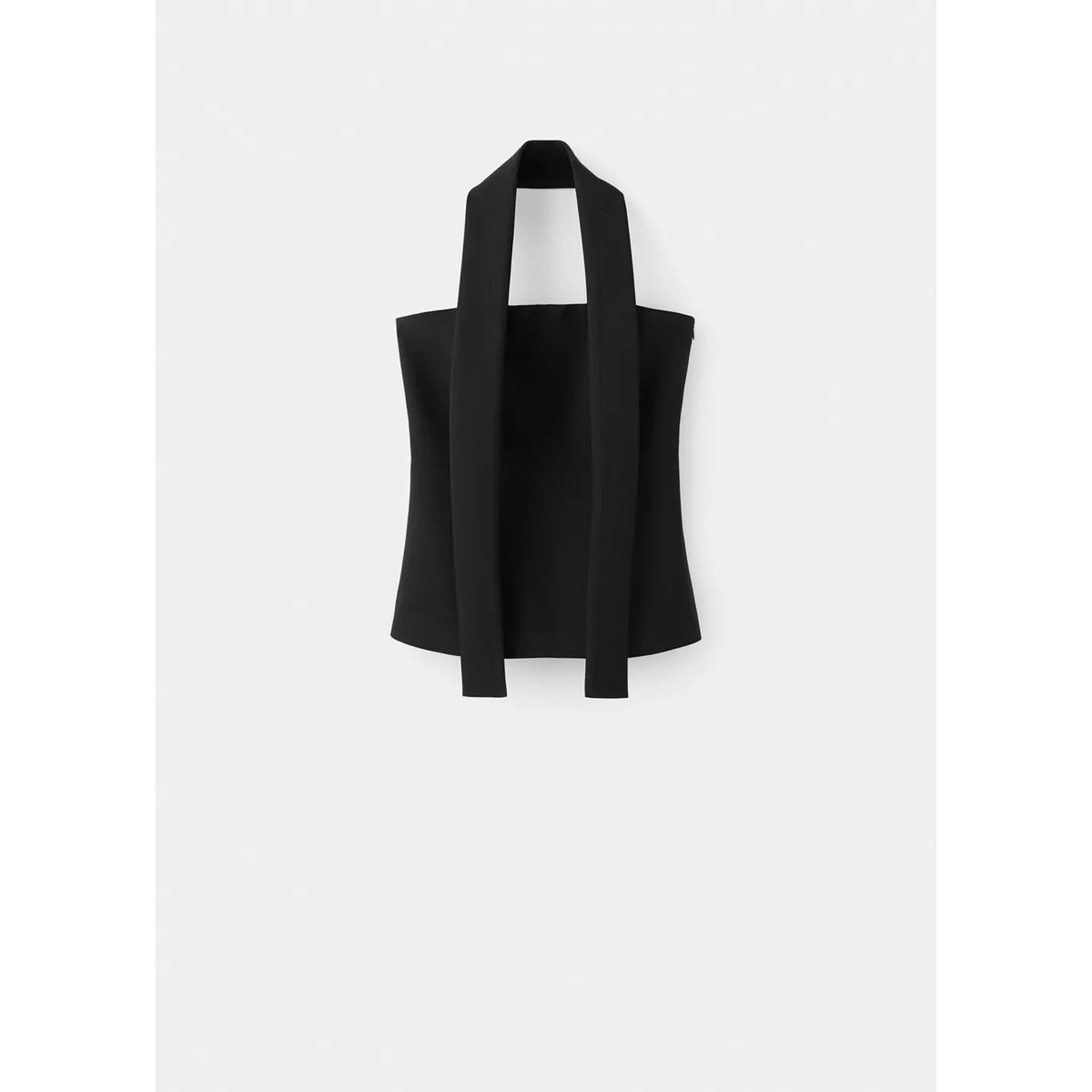 Top bustier noir, MANGO