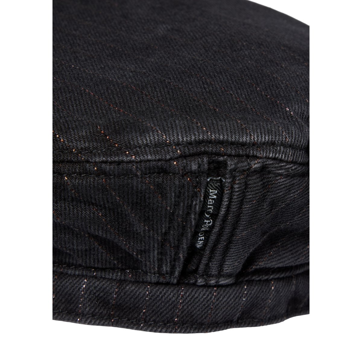 Casquette à fines rayures en coton bio extensible gris foncé, MARC O’POLO DENIM